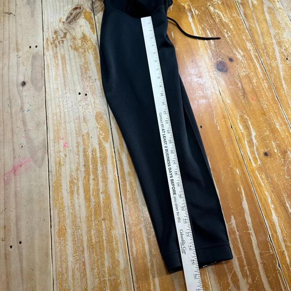 Vintage Nike Pants Womens Medium Black Graphic Line Red Tag Fleece‎ 25